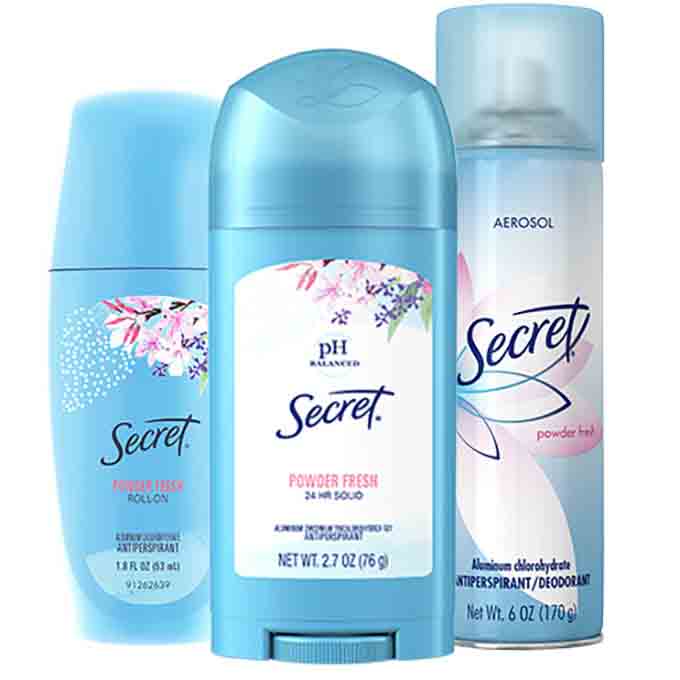 Secret Spray Antiperspirant Recall